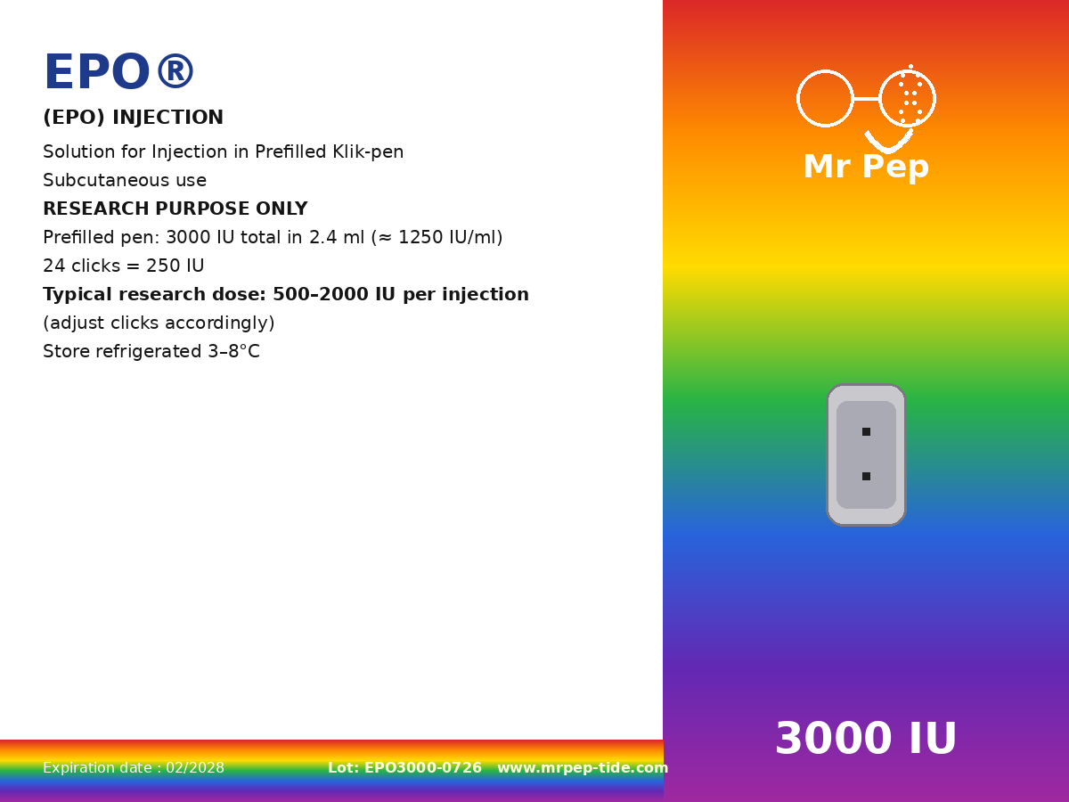 EPO identity sticker for box back and pen